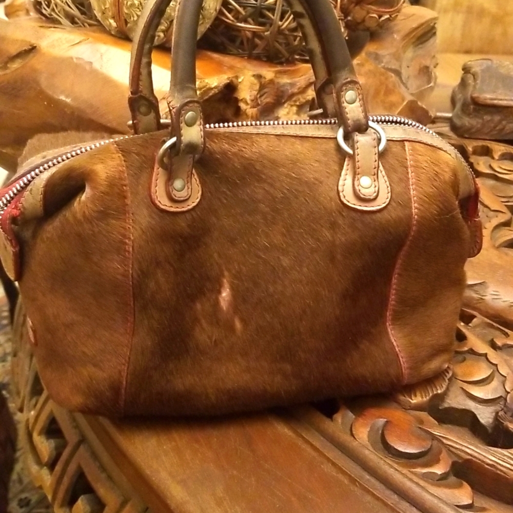 Dooney Bourke fur bag made in Italy